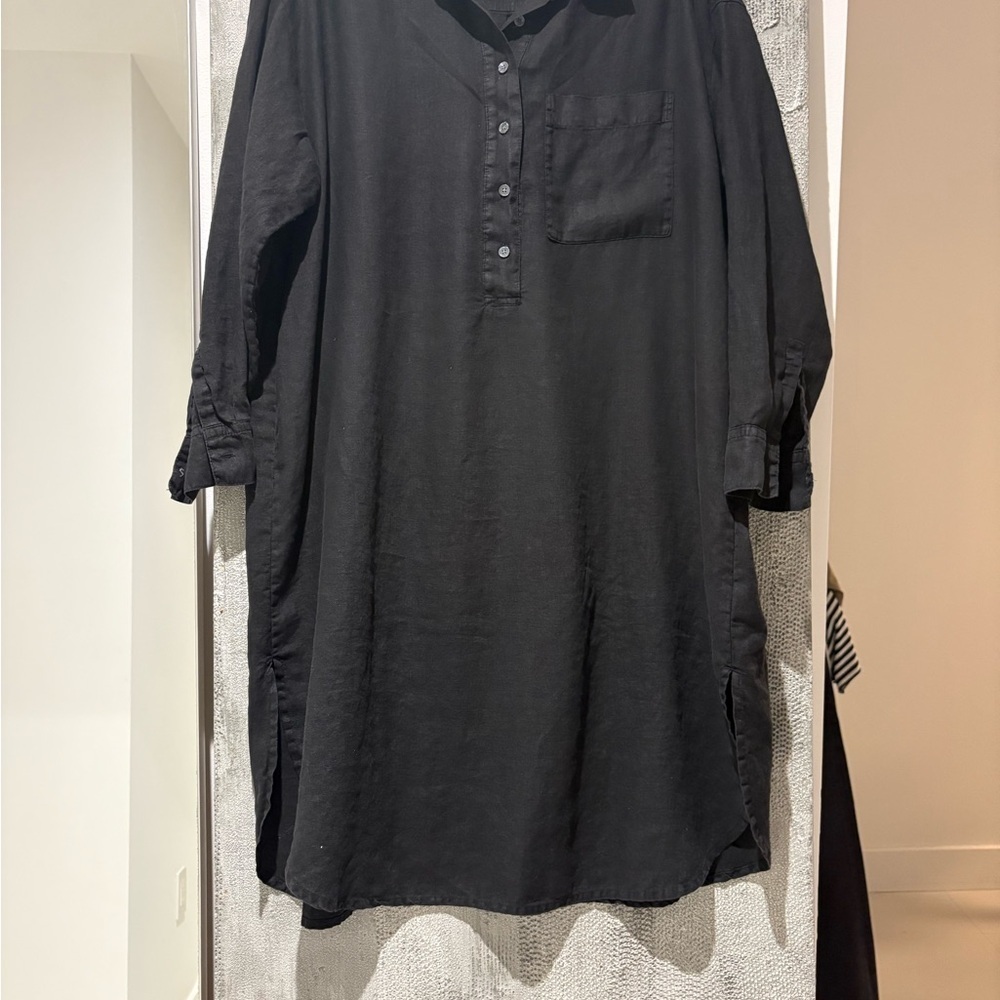 James Perse Black Midi Dress - Picture 2 of 13